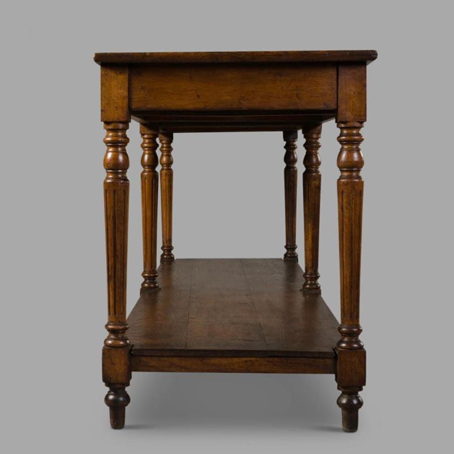 French Oak Drapers Table