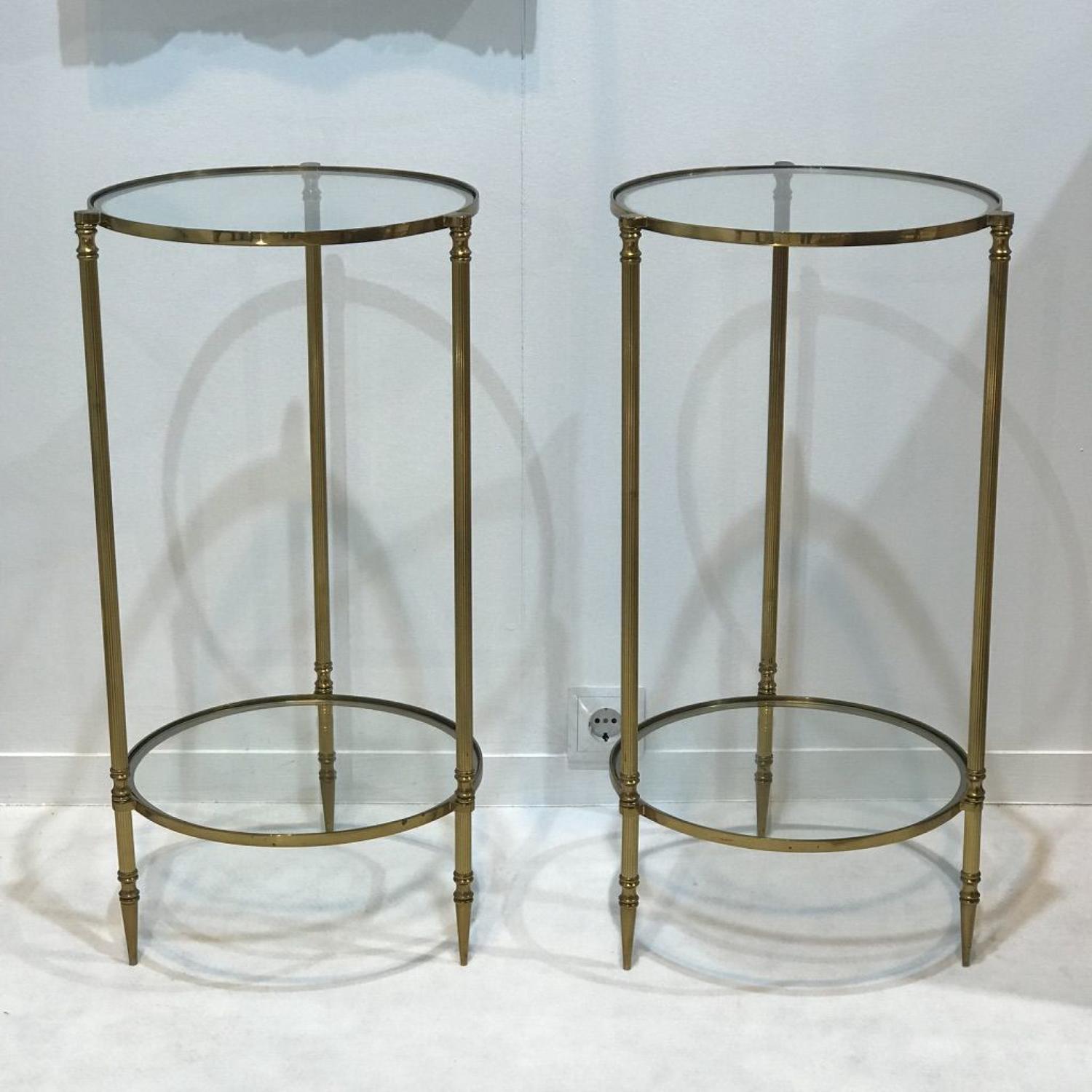 French Pair of Side Tables, 1960s