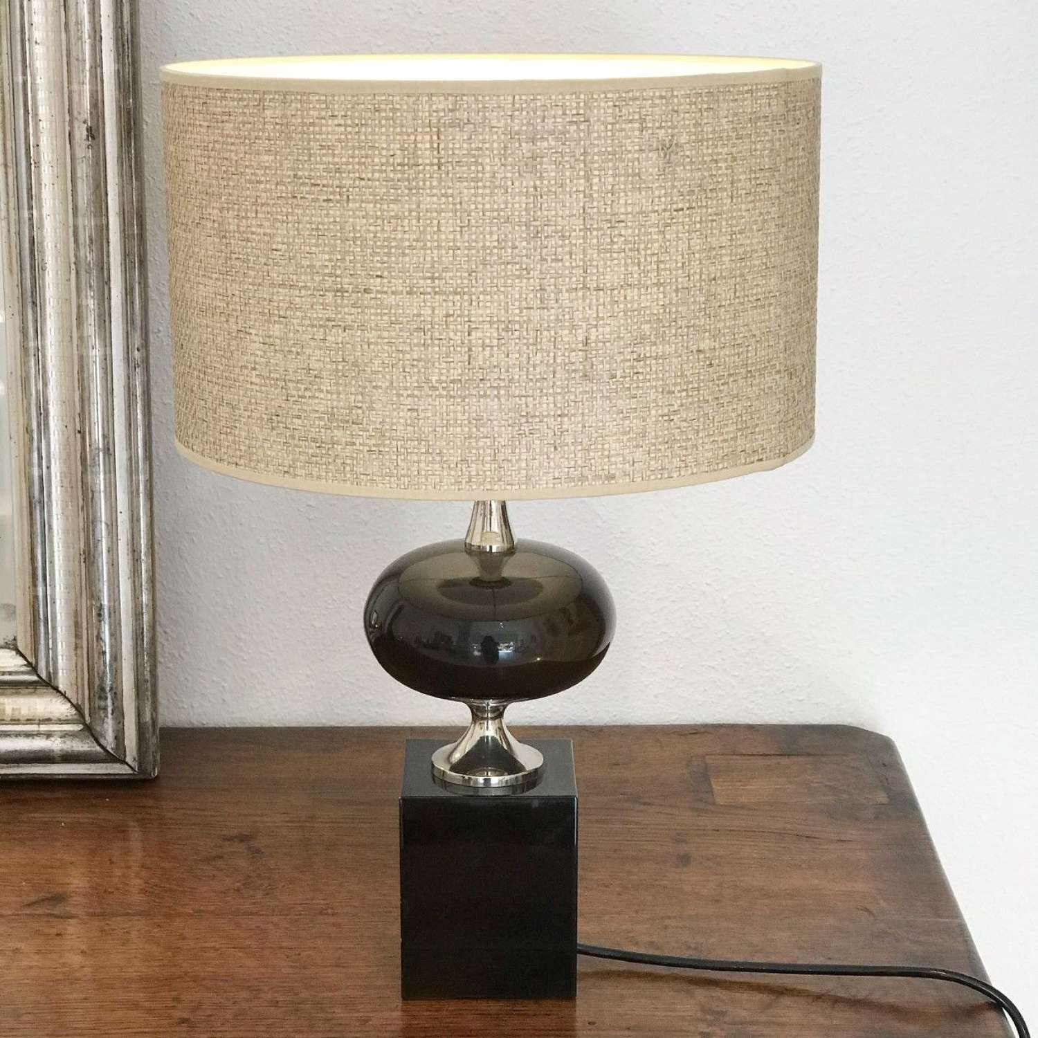 French Maison Barbier Table Lamp, 1970s
