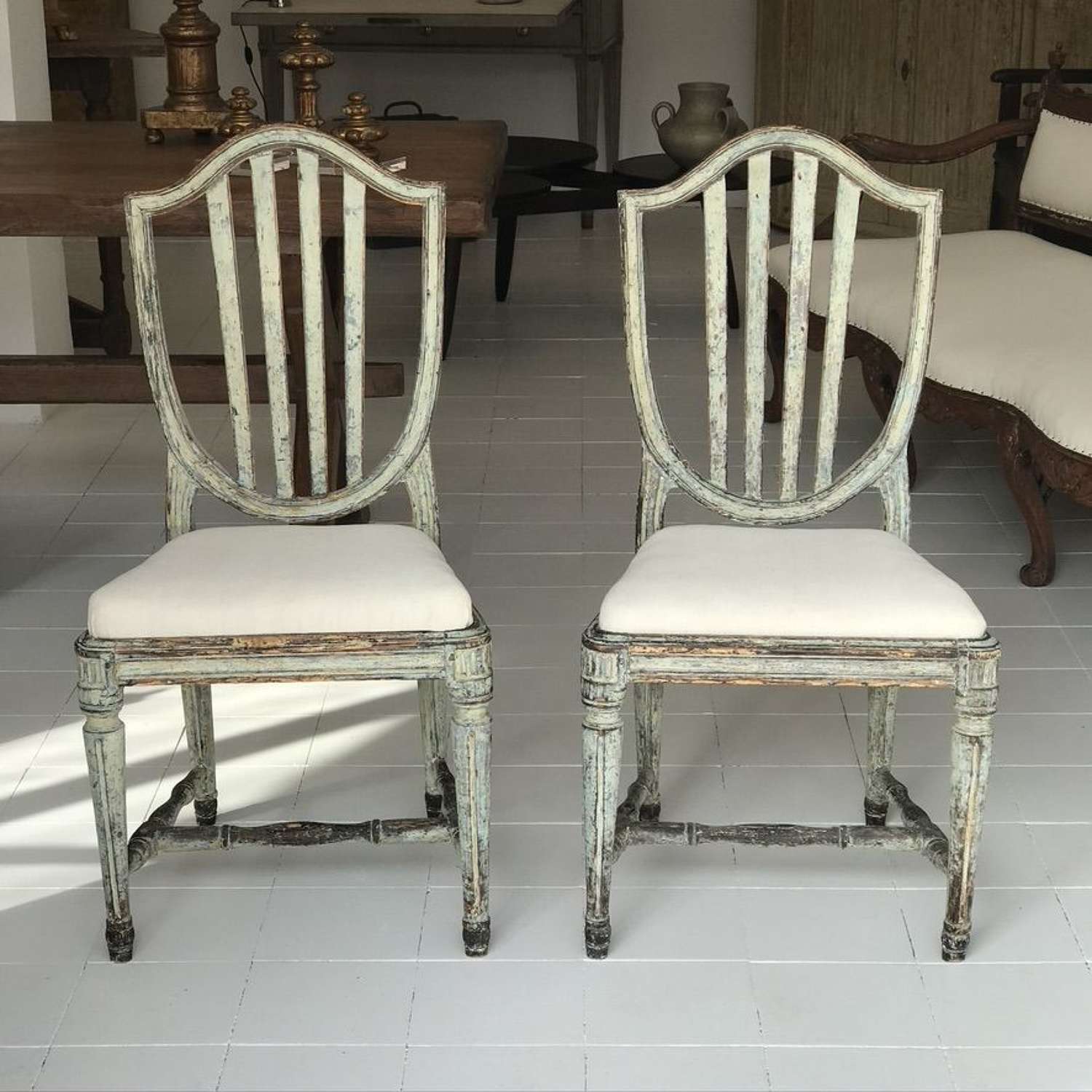 Swedish Gustavian Pair of Chairs