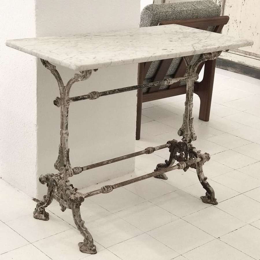 French Cast Iron Table, 19th Century