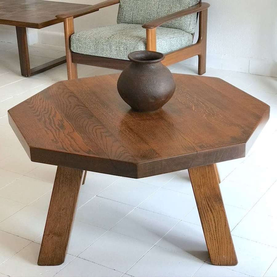 French Brutalist Coffee Table, 1960s