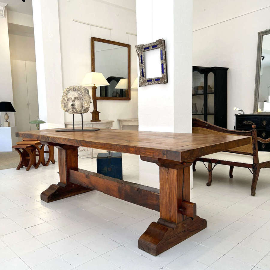 French Refectory Table, 19th Century