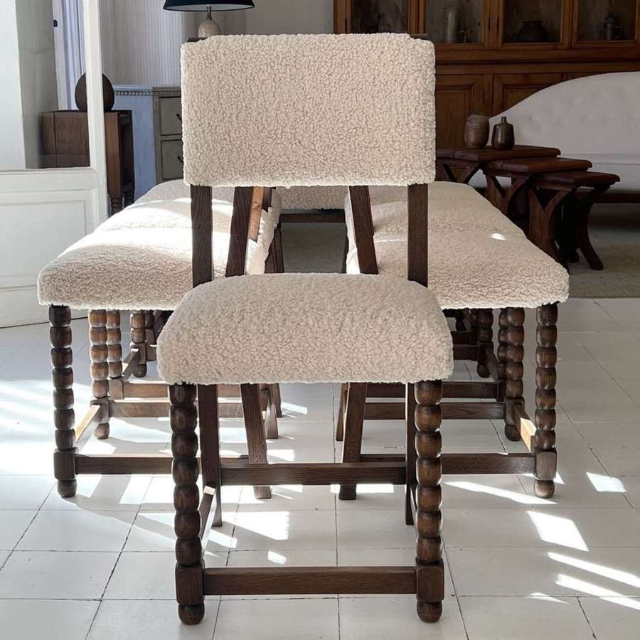 Set of 8 French Dining Chairs, Circa 1900