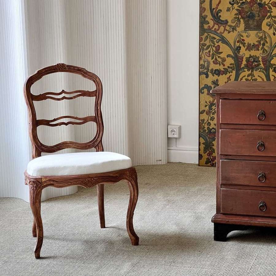 Pair of Swedish Rococo Chairs, 18th Century