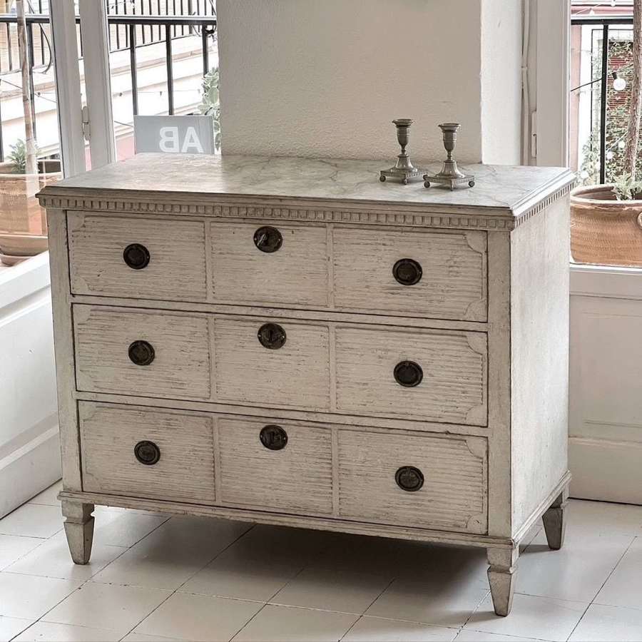 Swedish Gustavian Style Chest of Drawers