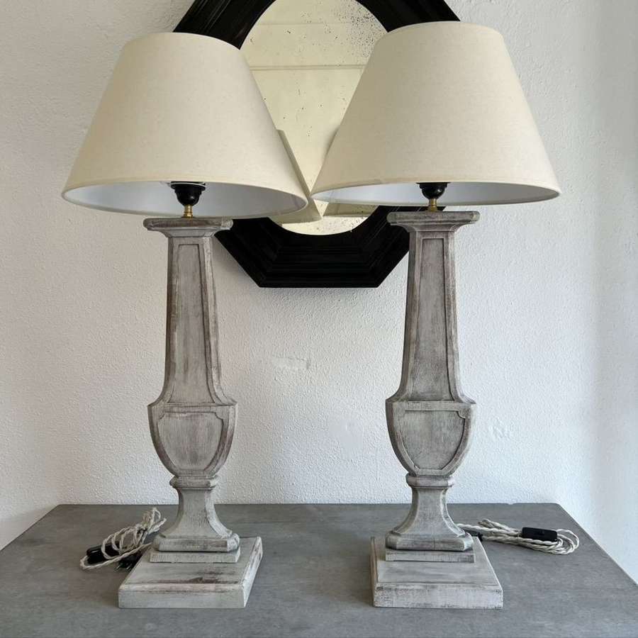 French Pair of Table Lamps